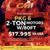 2-Ton Motor w/80Ft + dual case - PKG 6 - 90 day warranty!