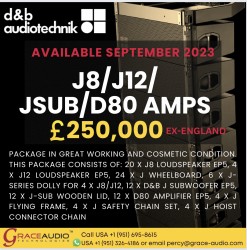 D&B Audiotechnik, J8/j12/JSubs/D80 Amps in great condition !